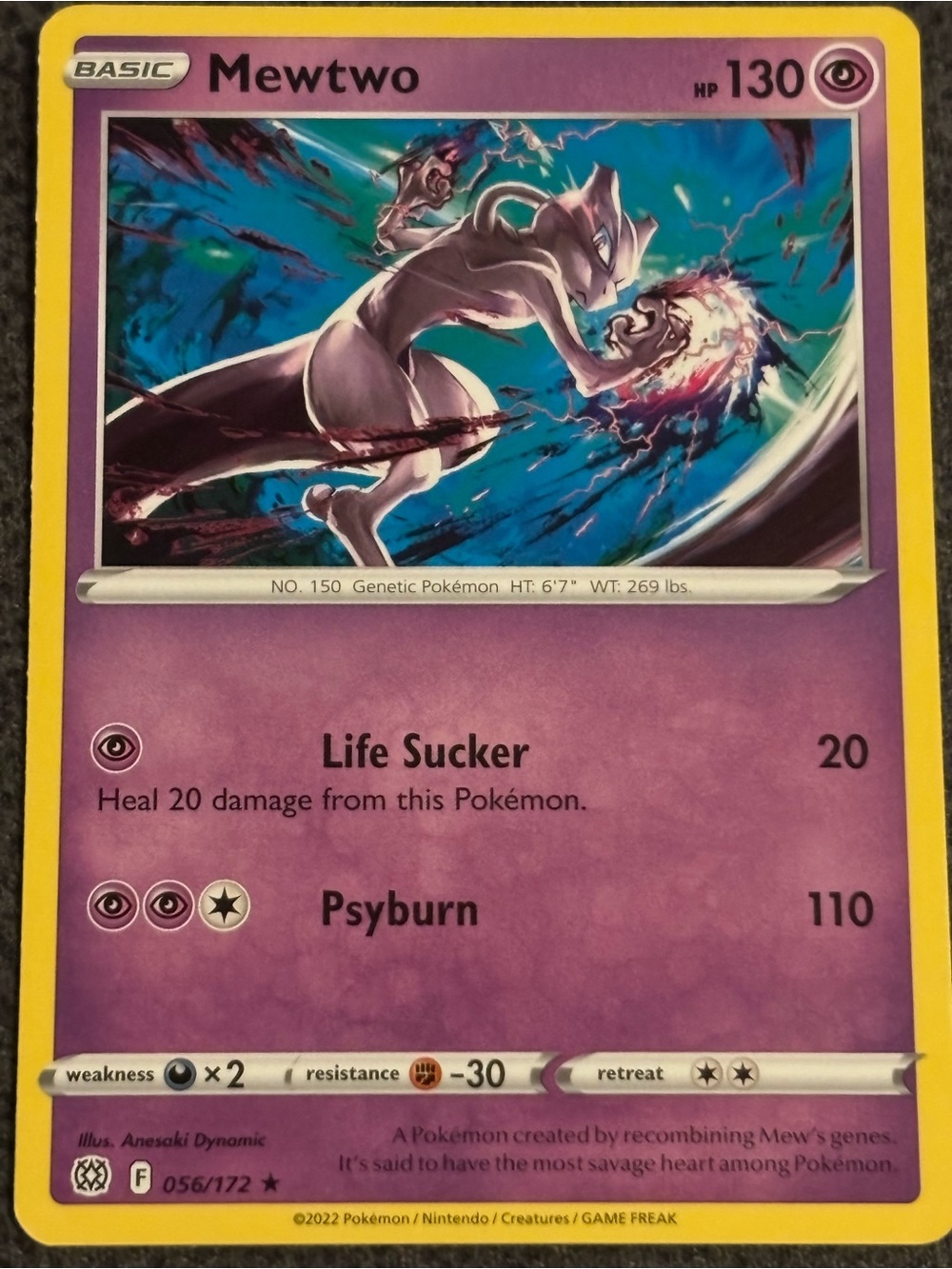 Mewtwo Brilliant Stars Pokémon Trading Card